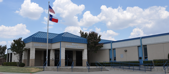 Barron Elementary School front entrance 